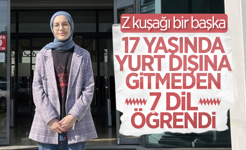 Lise öğrencisi İclal, yurt dışına çıkmadan 7 dil öğrendi