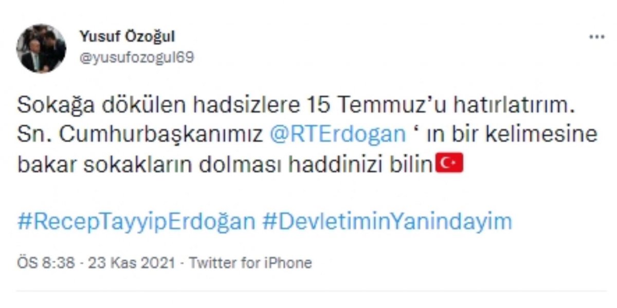 Metin Uca dan AK Partili Yusuf Özoğul a hakaret #2