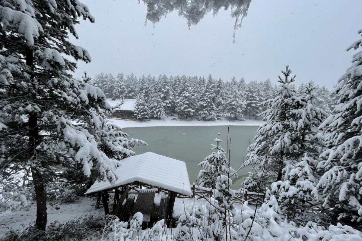 Zigana Dağı beyaza büründü #5