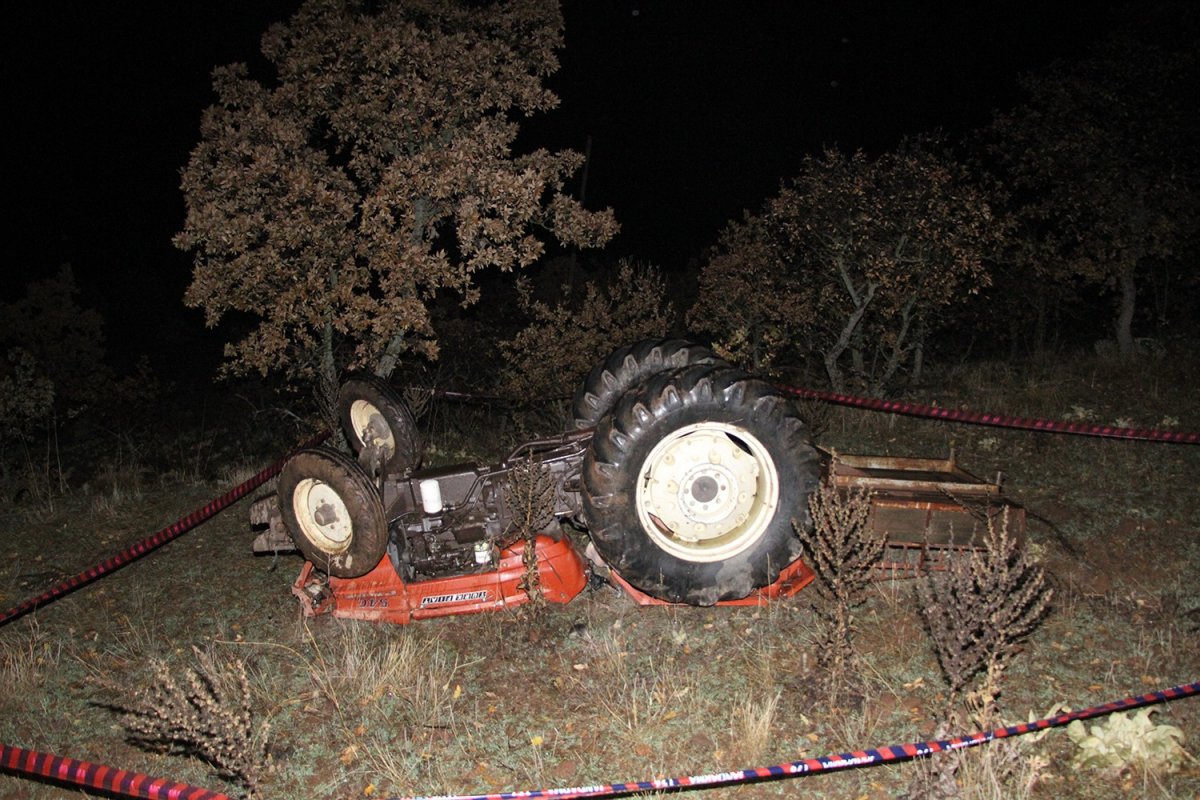 Manisa da 72 yaşındaki traktör sürücüsü uçuruma düştü #1