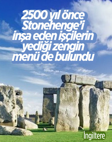 Stonehenge'i yapan işçilerin yediği zengin öğünler keşfedildi