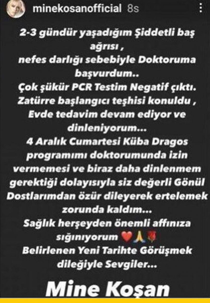 Mine Koşan zatürreye yakalandı #2