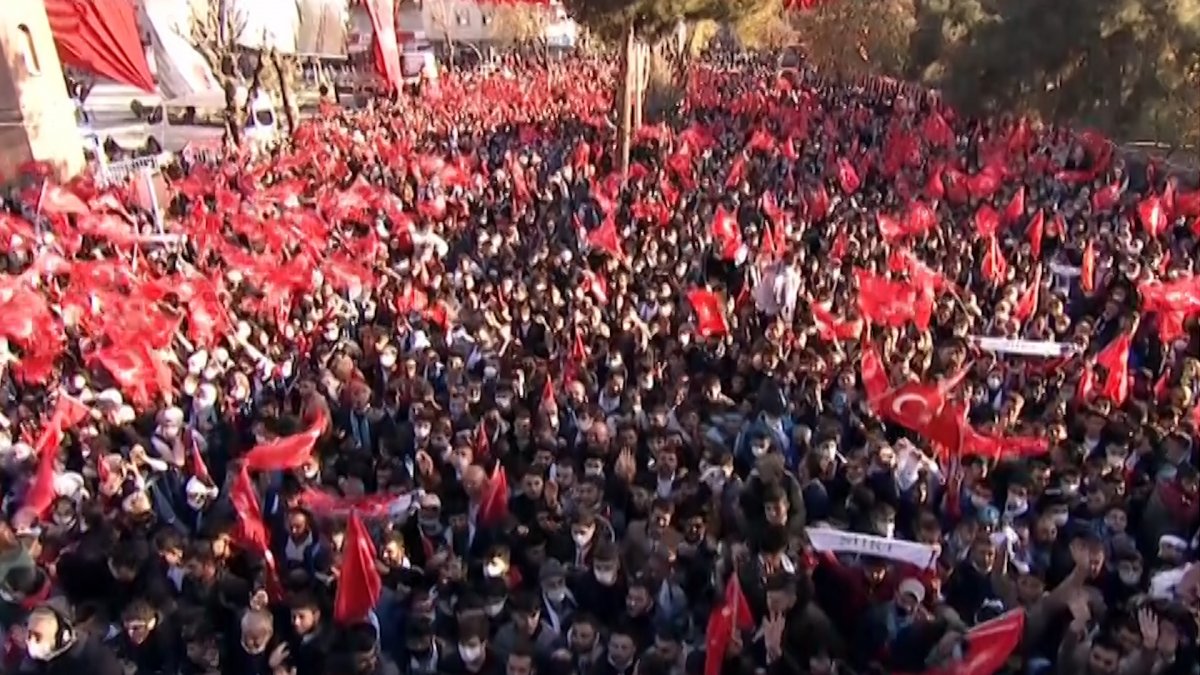 Erdoğan dan Kılıçdaroğlu na: Topladığın kalabalık ortada, bak Siirt burada  #3