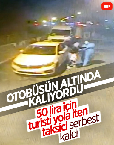 Beyoğlu’nda kadın müşteriyi yola savuran taksici yakalandı