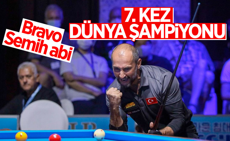 Semih Saygıner 3 bantta 7. kez Dünya Şampiyonu