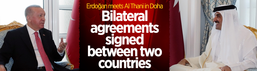 Turkish, Qatari leaders hold bilateral meeting in Doha
