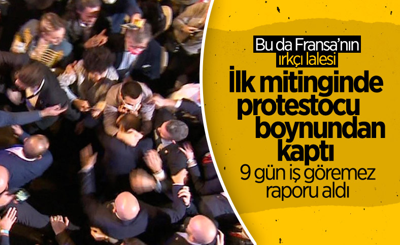 Fransa'da aşırı sağcı cumhurbaşkanı adayı Zemmour'a saldırı