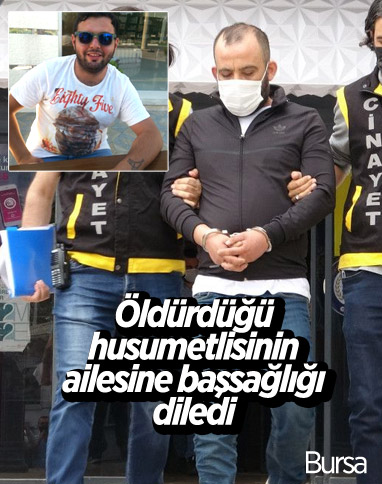 Bursa'da öldürdüğü husumetlisinin ailesine duruşmada başsağlığı diledi