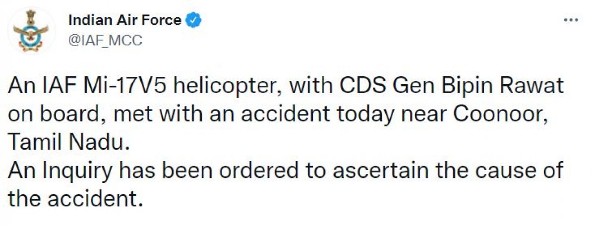 Hindistan da Genelkurmay Başkanı nı taşıyan helikopter düştü #5