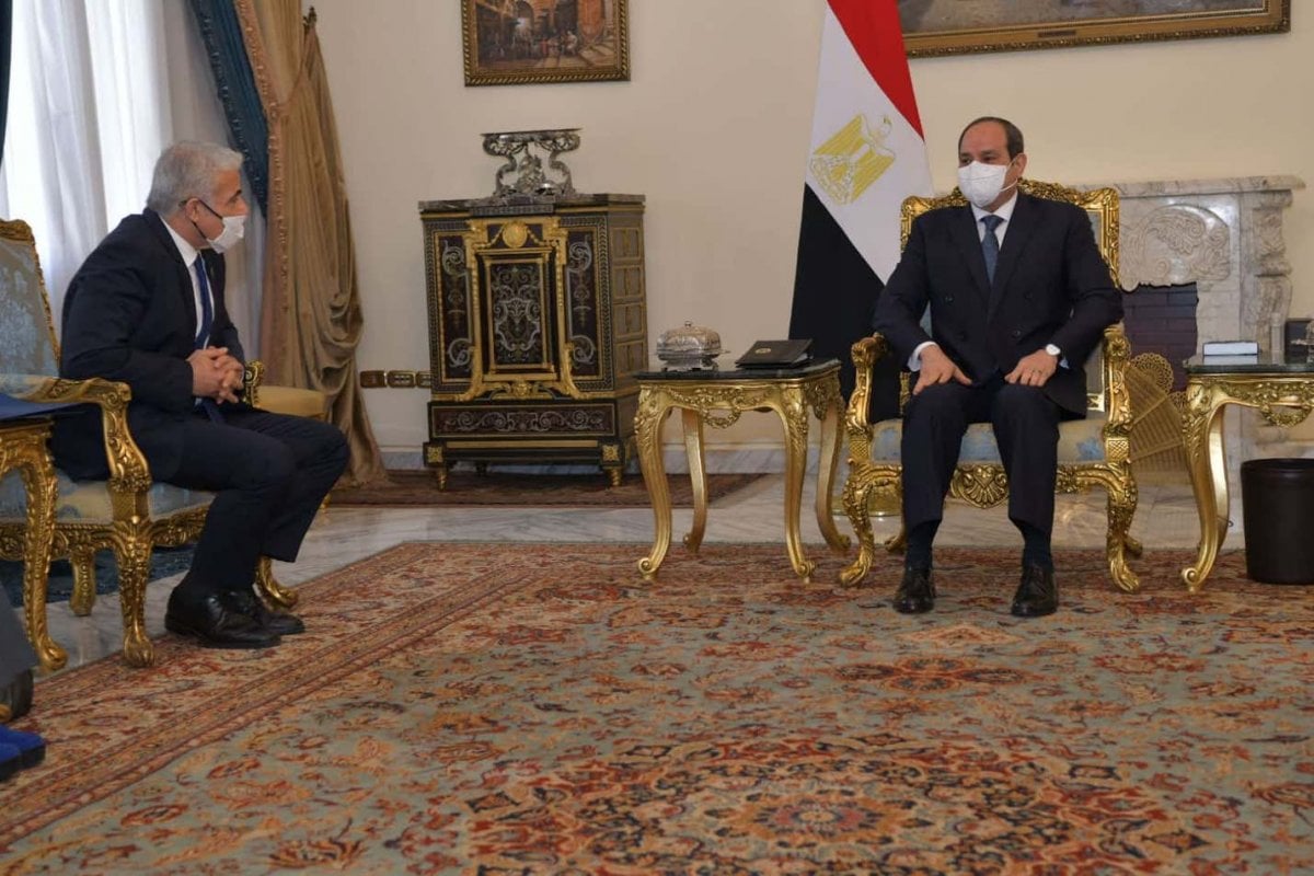 İsrail Dışişleri Bakanı Lapid, Mısır da Sisi ile görüştü #1