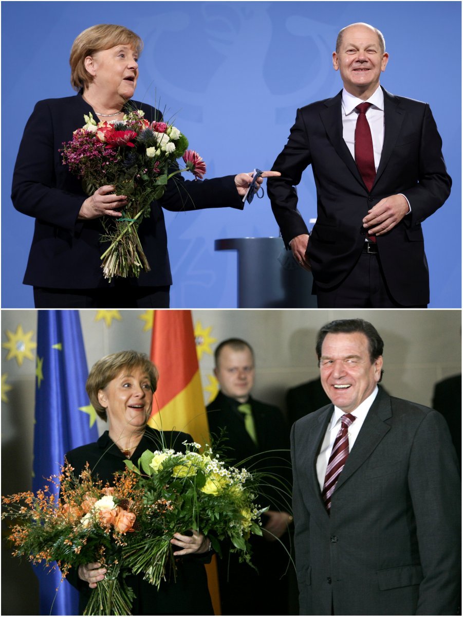 Merkel, başbakanlık görevini Scholz a devretti #4