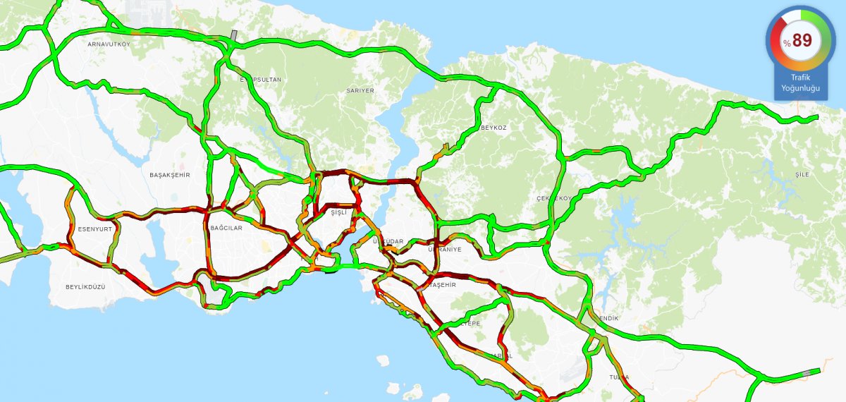 İstanbul da trafik yoğunluğu yaşanıyor #2