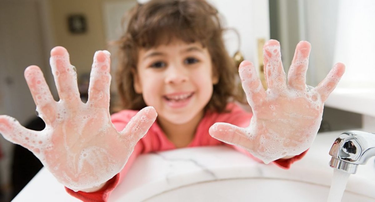The way to protect children from viruses is through hygiene #1