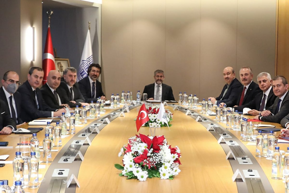 Nureddin Nebati, Türkiye Bankalar Birliği ile toplantı yaptı #1