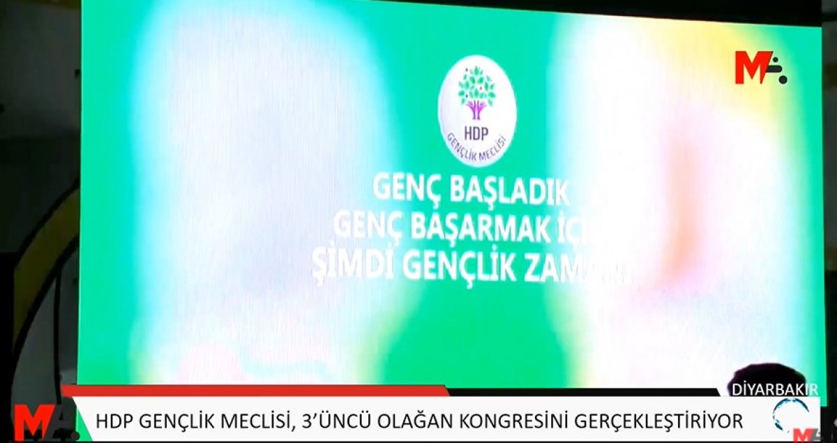 HDP nin gençlik kongresinde Öcalan sloganları #3