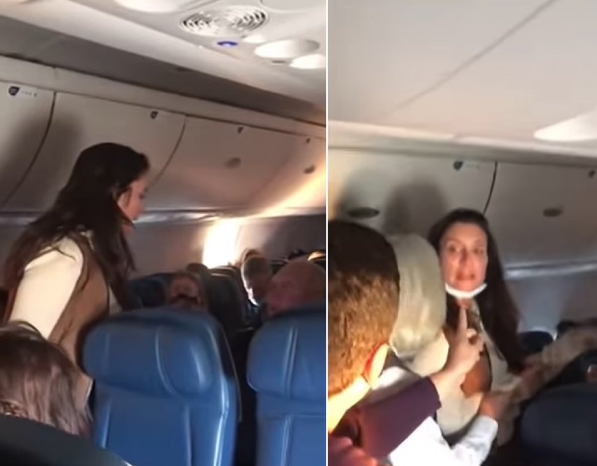 ABD'de uçakta maskesiz yolcuya saldırı