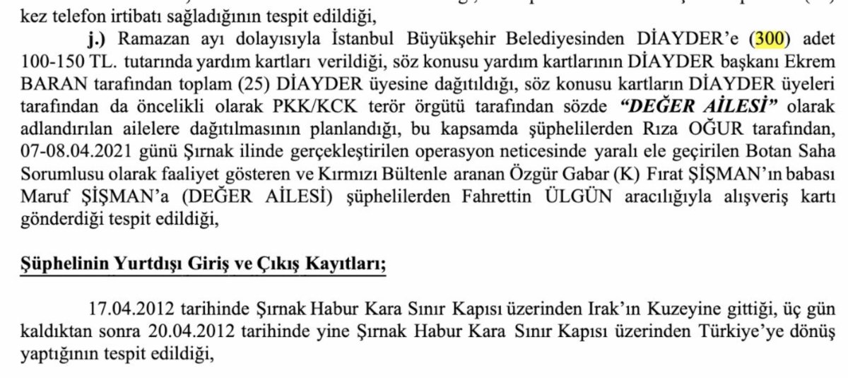 İBB nin yardım kartları PKK lıların ailelerine dağıtılıyor iddiası #1