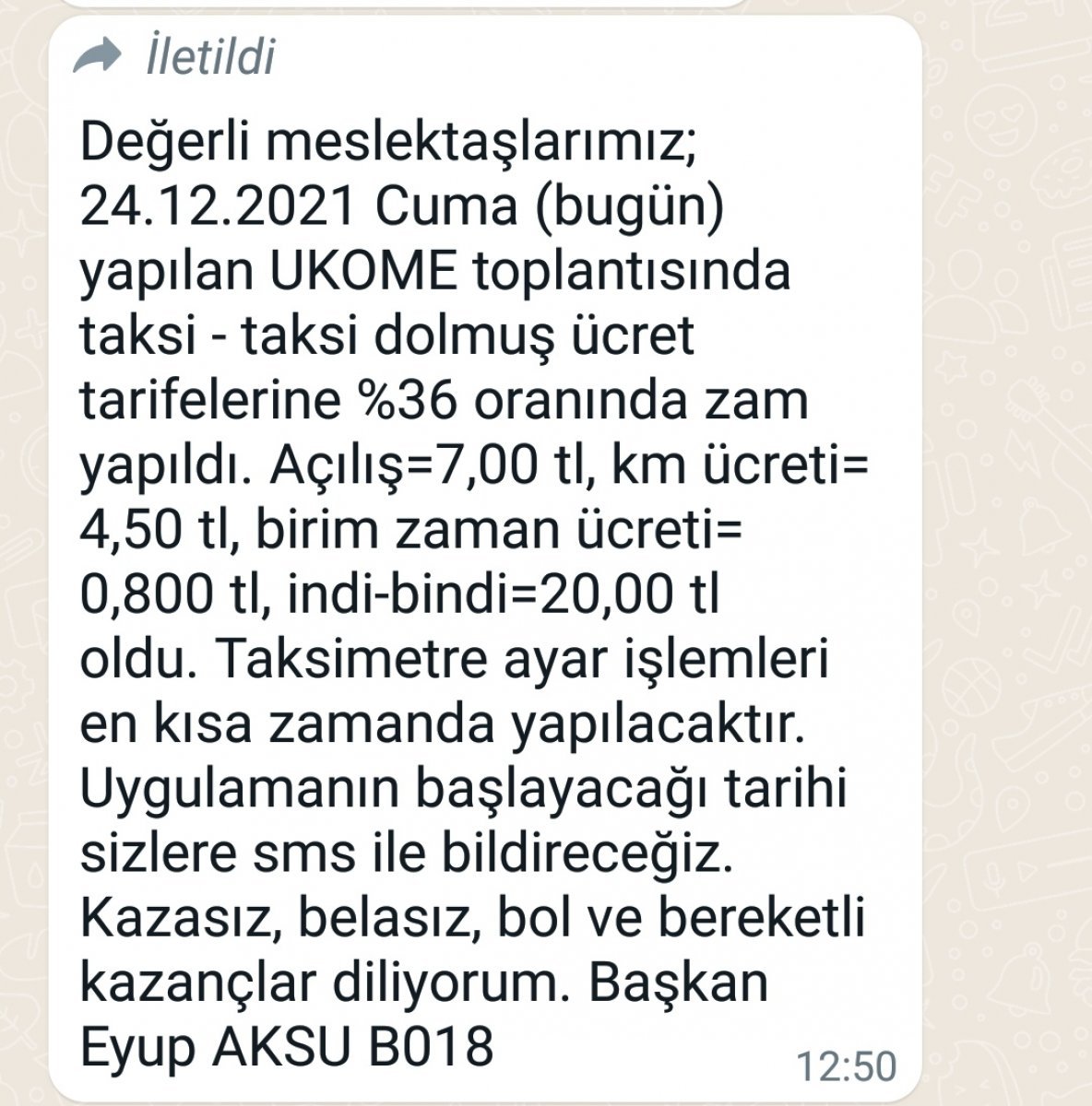 İstanbul’da taksi sürücüleri tarife güncellemek için sırada #1