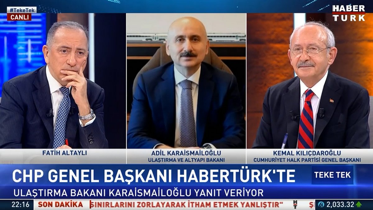 Adil Karaismailoğlu ile Kemal Kılıçdaroğlu canlı yayında tartıştı #1