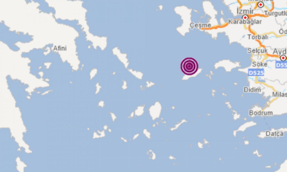 İzmir açıklarında 4.3 büyüklüğünde deprem meydana geldi #1