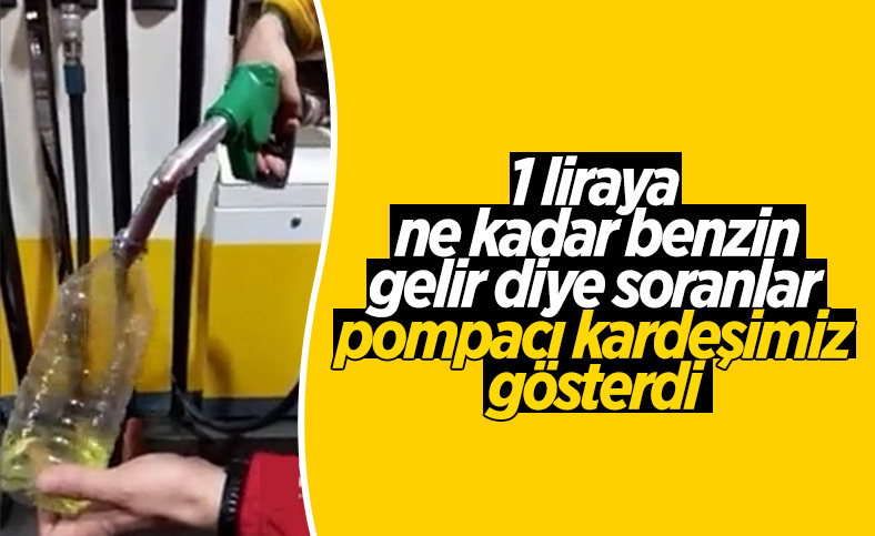 Pompacıdan 1 liraya ne kadar benzin alınır videosu