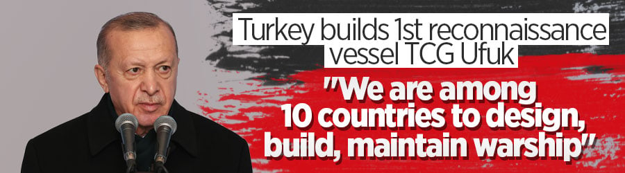 Turkey among 10 countries able to design, build warships: President
