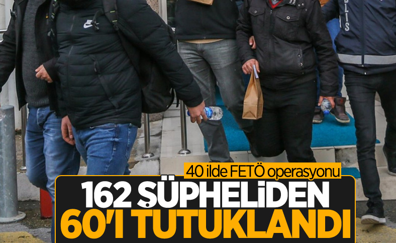 İzmir merkezli FETÖ operasyonunda gözaltına alınanlardan 60'ı tutuklandı