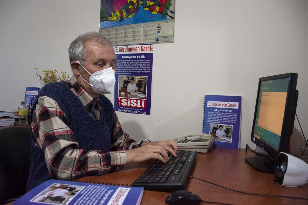 Kırıkkale de görme engelli gazeteci, hem haber yazıyor hem de fotoğraf çekiyor #7