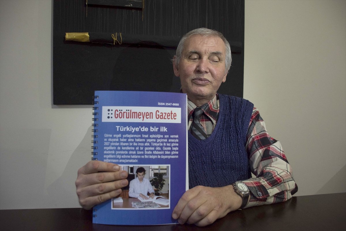 Kırıkkale de görme engelli gazeteci, hem haber yazıyor hem de fotoğraf çekiyor #4