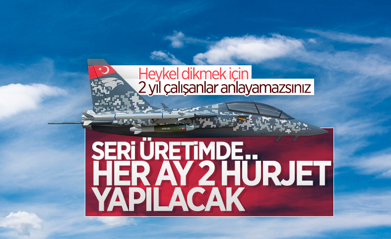2025'ten sonra hangardan her ay 2 Hürjet çıkacak