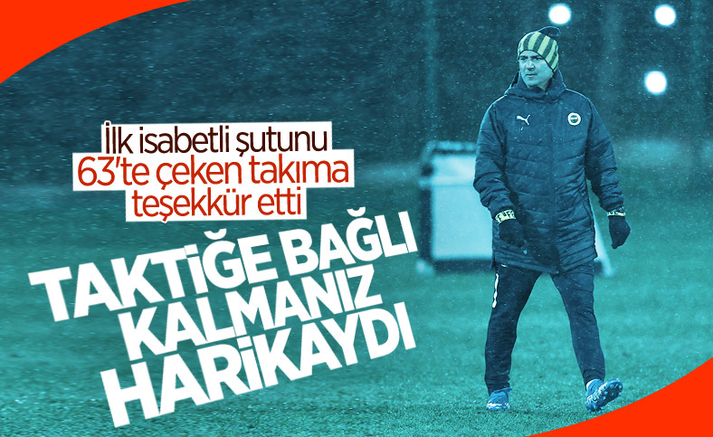 İsmail Kartal'dan futbolculara konsantrasyon teşekkürü