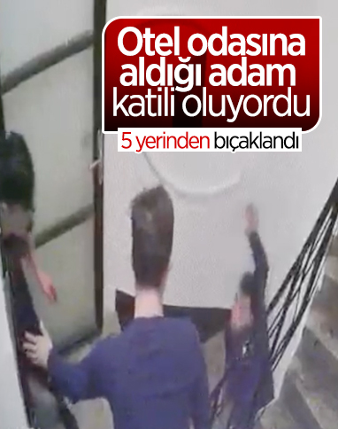 Beyoğlu'nda otelde misafir ettiği şahıs tarafından bıçaklandı