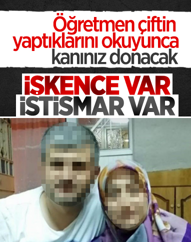Konya'da öğretmen çift, 'işkence ve cinsel istismar'dan yargılanacak