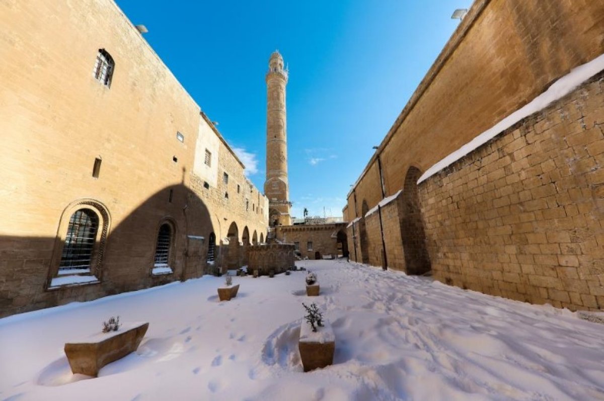 Mardin de kartpostallık kar manzaraları  #2