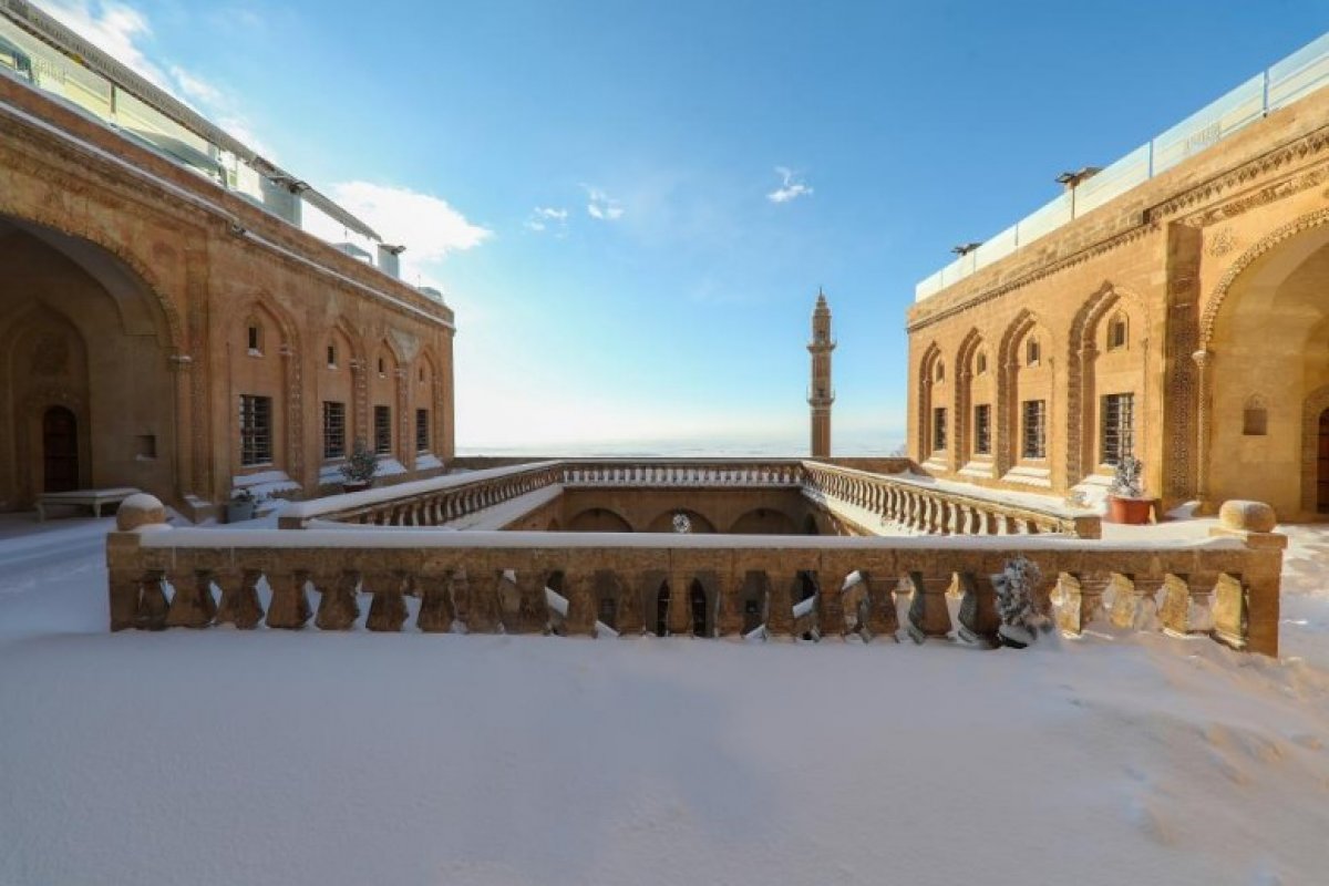 Mardin de kartpostallık kar manzaraları  #5