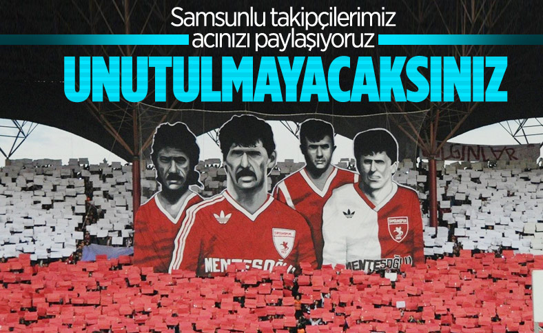 Samsunspor'un hayatını kaybeden oyuncuları anılıyor