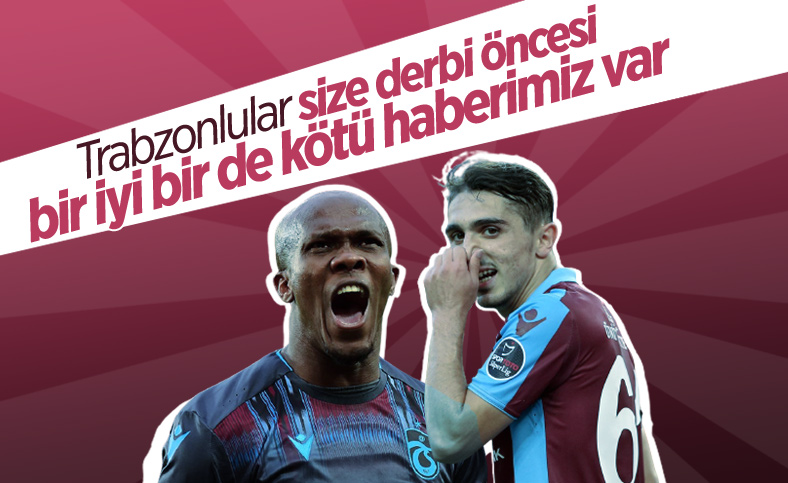 Trabzonspor'da Galatasaray derbisinin kadrosu şekilleniyor