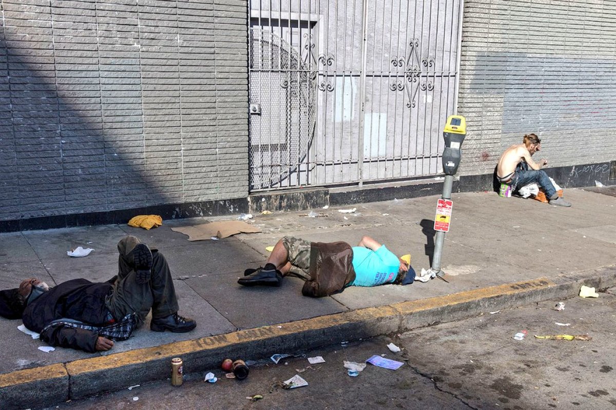 ABD de San Francisco caddelerindeki evsizler görüntülendi #3