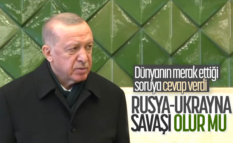 Cumhurbaşkanı Erdoğan'a Rusya ile Ukrayna arasındaki kriz soruldu
