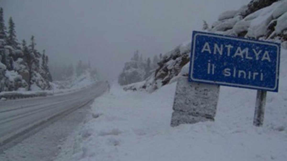 Antalya'da 29 yıl sonra kar yağışı bekleniyor