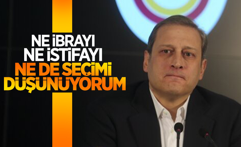 Burak Elmas: Seçimi düşünmüyorum