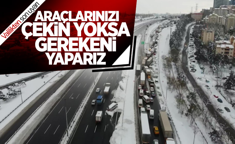 Ali Yerlikaya: Hadımköy Gişeler ve Arnavutköy'deki araçlar acilen çekilsin