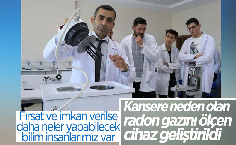 Türk akademisyenden kanserojen radon gazının seviyesini ölçen cihaz