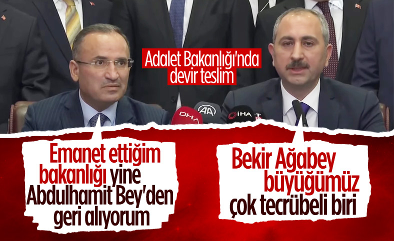 Adalet Bakanlığı'nda devir teslim töreni gerçekleşti