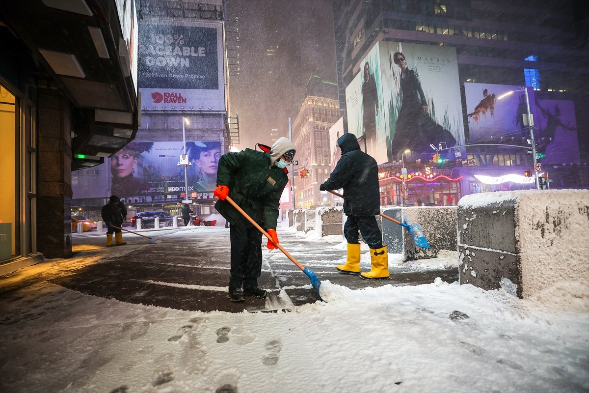 New York ta kar fırtınası etkili oldu #15