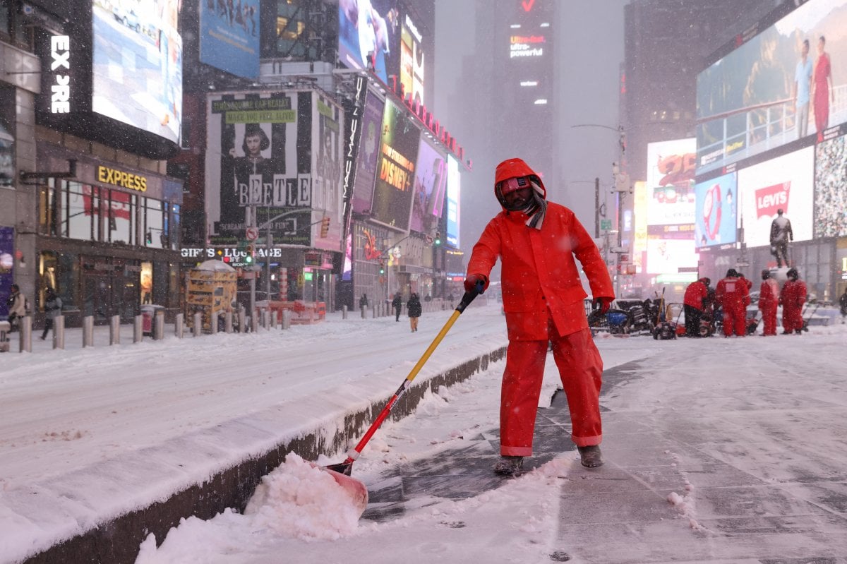 New York ta kar fırtınası etkili oldu #4