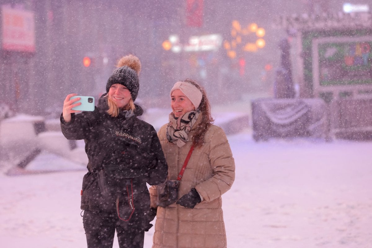 New York ta kar fırtınası etkili oldu #1