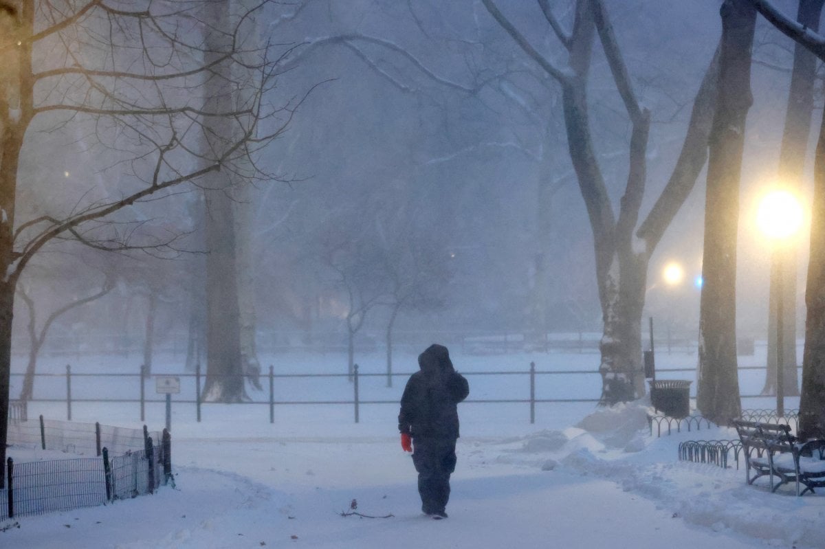 New York ta kar fırtınası etkili oldu #6