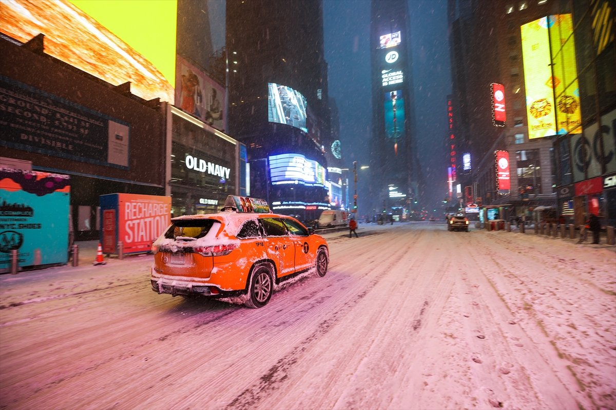 New York ta kar fırtınası etkili oldu #7