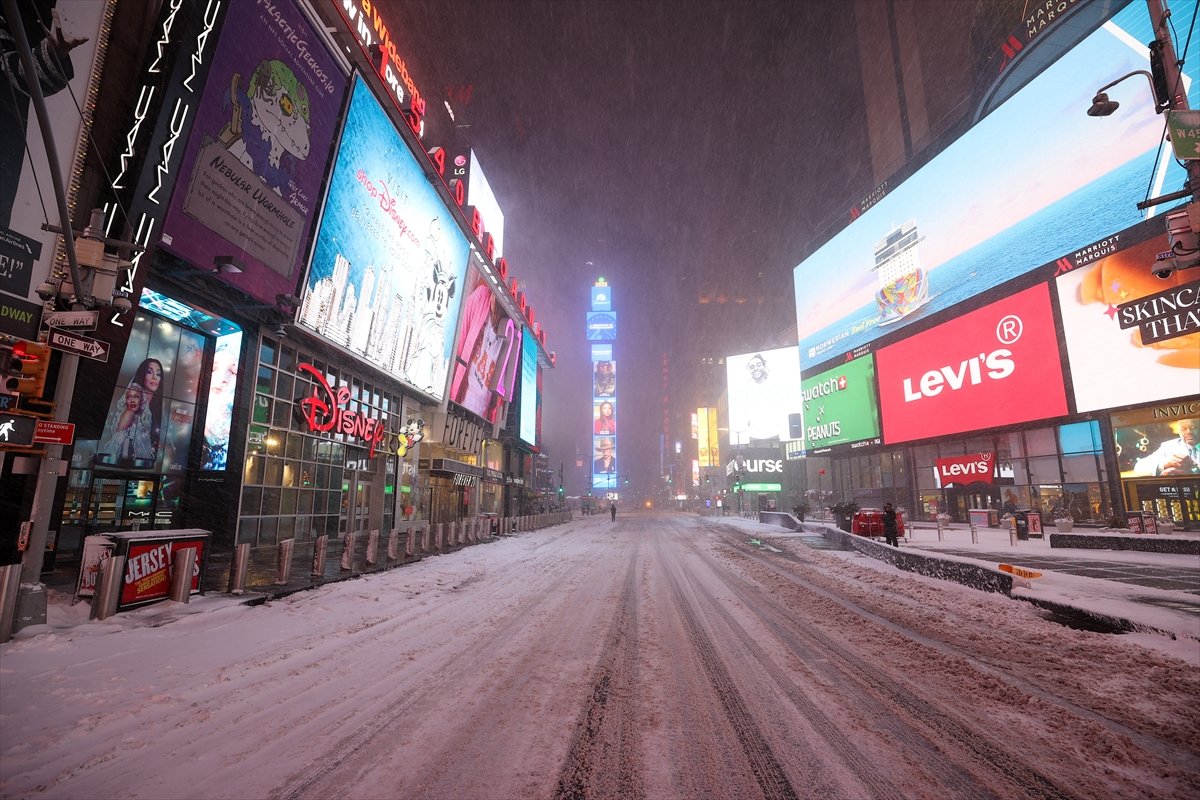New York ta kar fırtınası etkili oldu #17